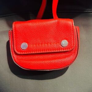J Crew Red Leather Crossbody Bag